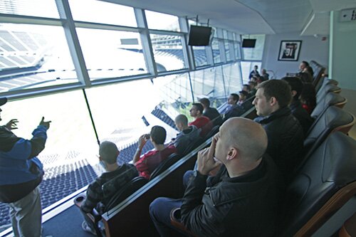Behind the scenes at Soldier Field.